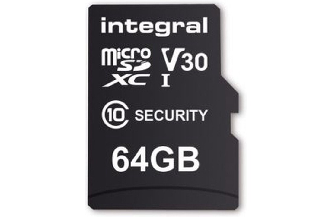 Integral Security MicroSDXC 64GB Class 10 - Micro SD kaart
