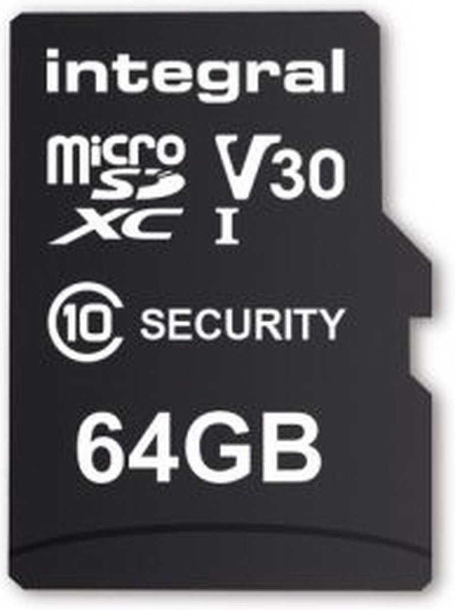 Integral Security MicroSDXC 64GB Class 10 - Micro SD kaart