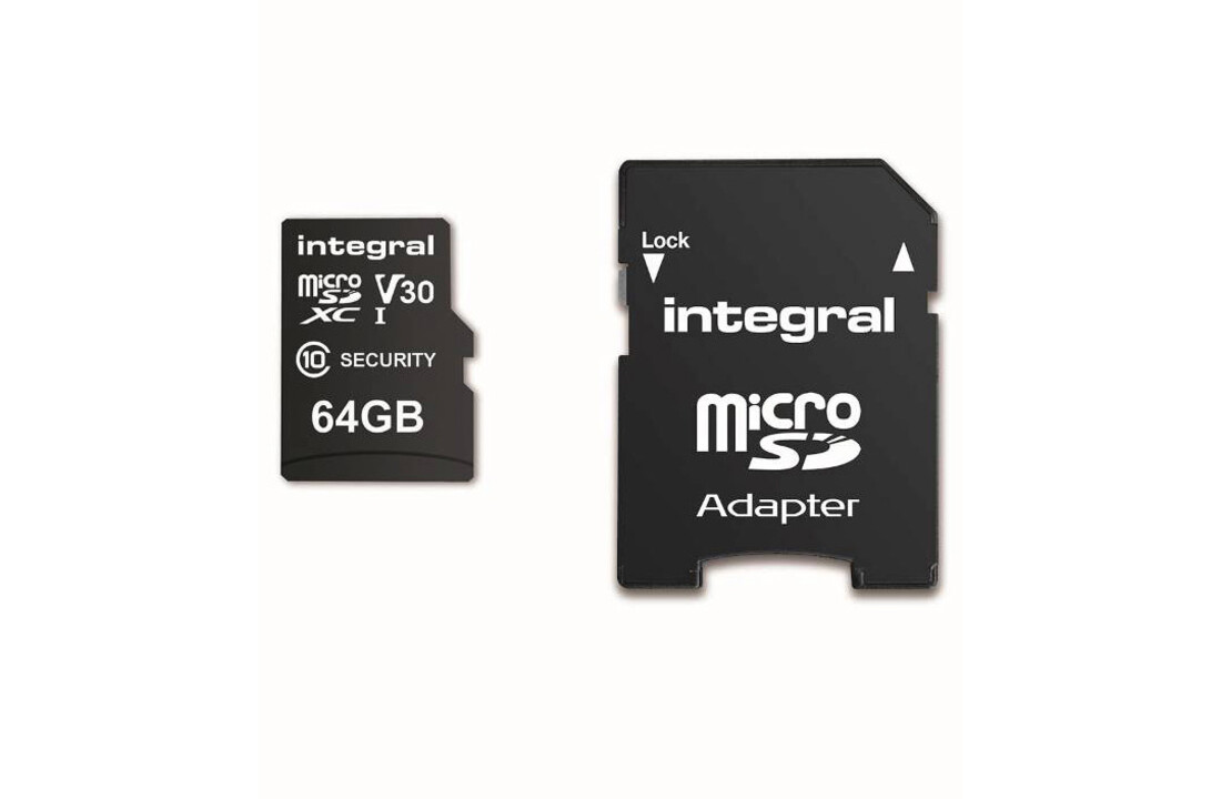 Integral Security MicroSDXC 64GB Class 10 - Micro SD kaart