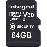 Integral Security MicroSDXC 64GB Class 10 - Micro SD kaart