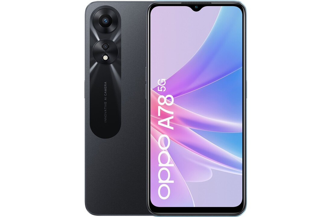 OPPO A78 5G 8GB 128GB Glowing Black - Mobiele telefoon