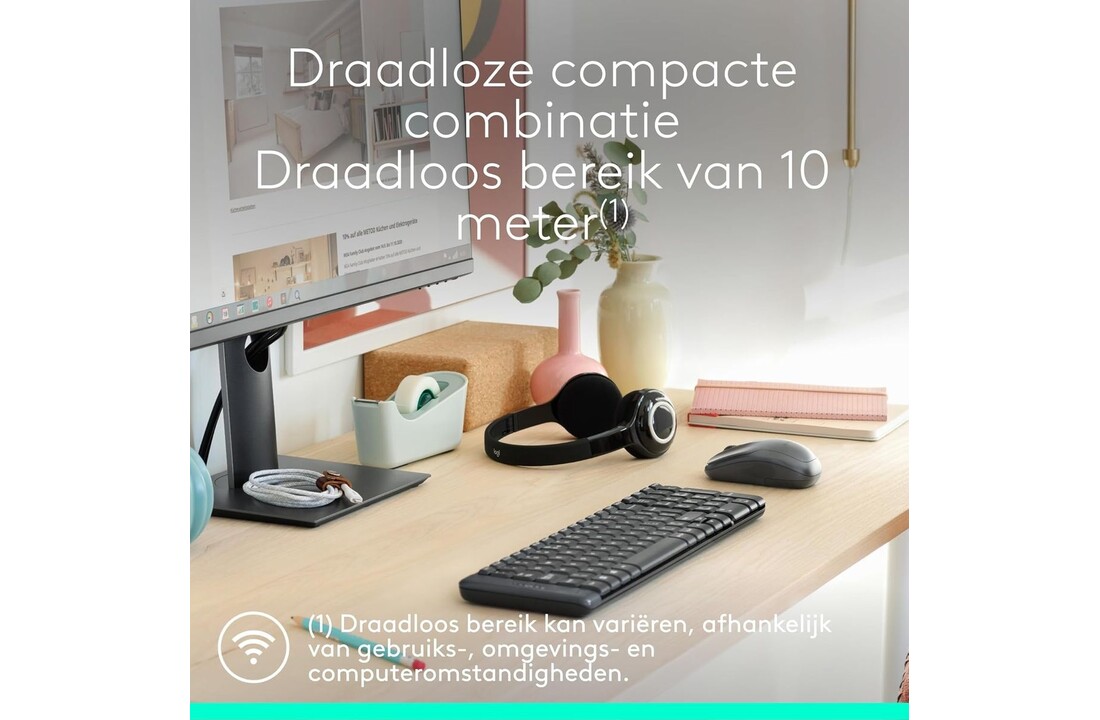 Logitech MK220 Wireless Combo - Toetsenbord + muis set