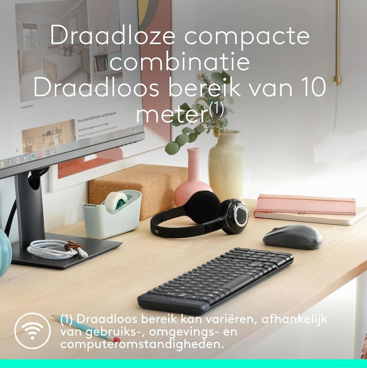 Logitech MK220 Wireless Combo - Toetsenbord + muis set
