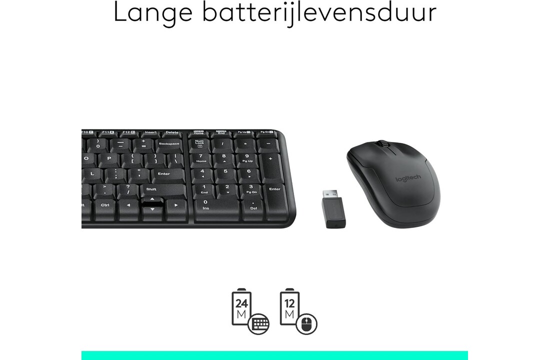 Logitech MK220 Wireless Combo - Toetsenbord + muis set