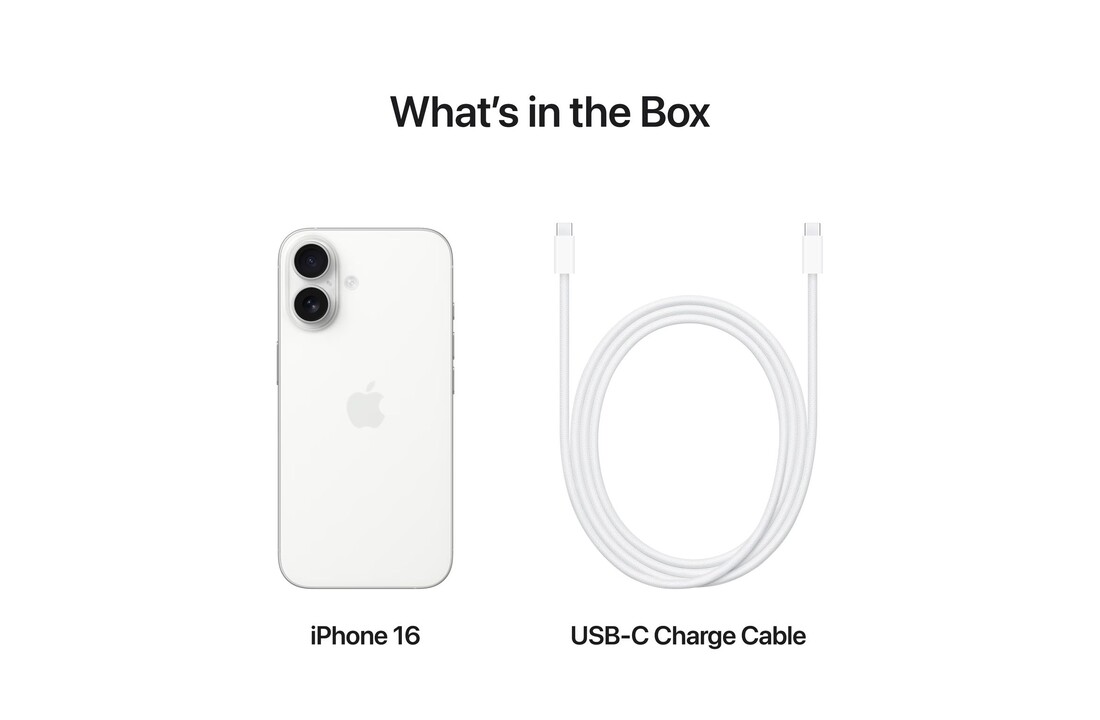 Apple iPhone 16 128GB Wit - Mobiele telefoon