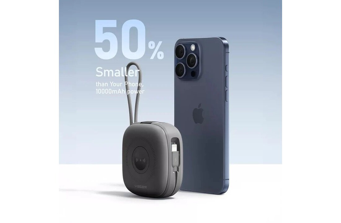 Veger MagCore W1185 10.000 mAh Powerbank - Powerbank