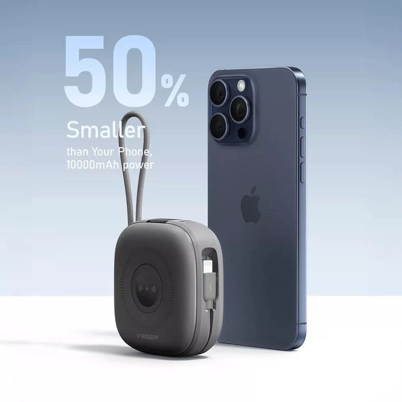 Veger MagCore W1185 10.000 mAh Powerbank - Powerbank