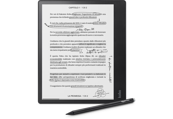 Kobo Elipsa 2E + Kobo Stylus 2 - E-reader