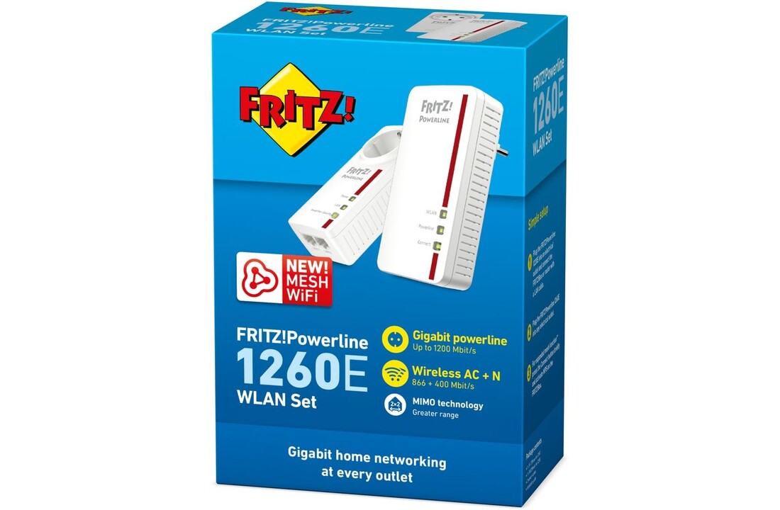 AVM FRITZ!Powerline 1260E WLAN Set - Powerline adapter
