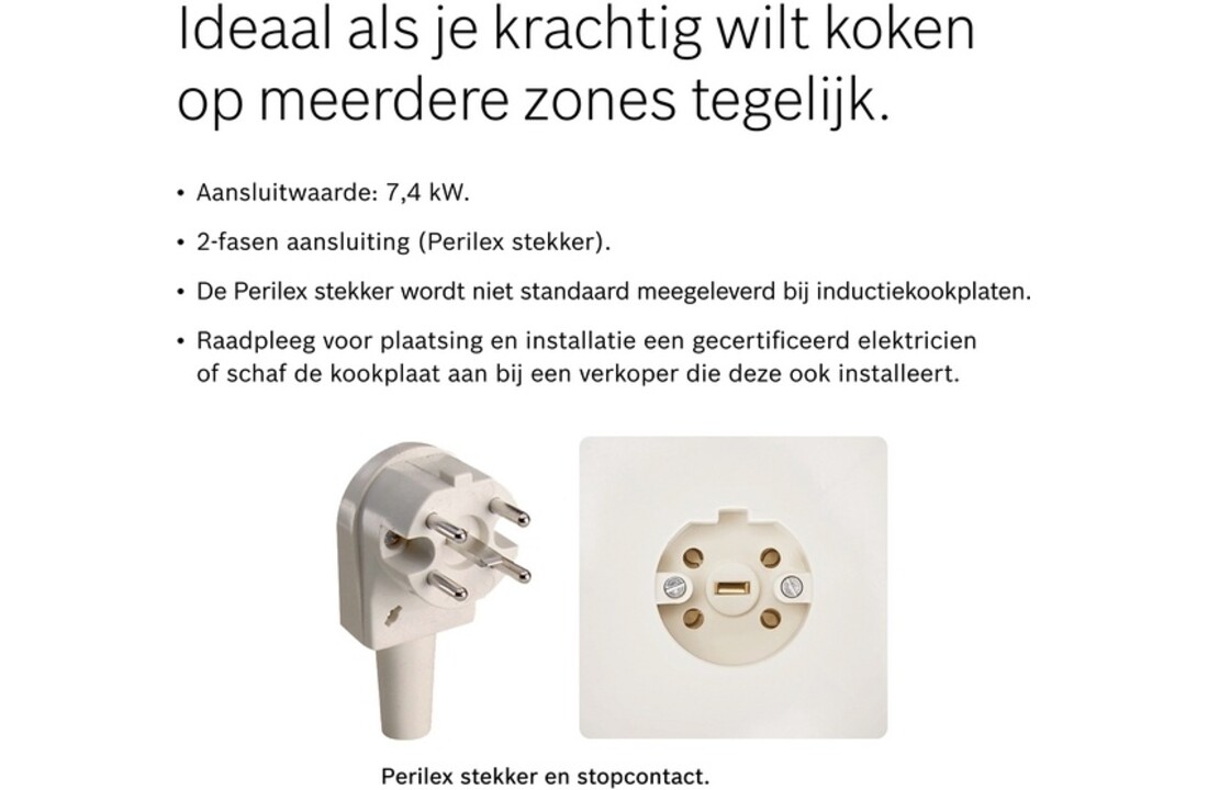 Bosch PIE63KBB5E Serie 4 - Inductiekookplaat