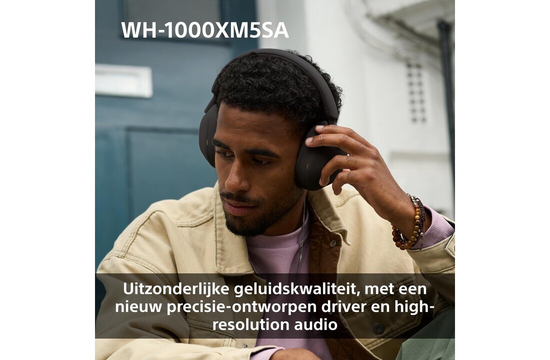 Sony WH-1000XM5SA Zwart incl. SoftCase - Draadloze koptelefoon