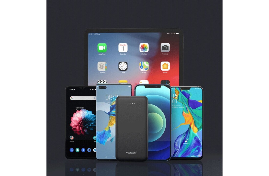 Veger A10 W1065 10.000 mAh Zwart - Powerbank