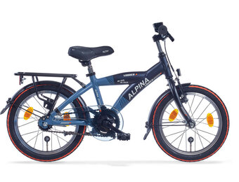Alpina Yabber jongensfiets 16 inch Stone Blue Matt - Navy Blue Matt