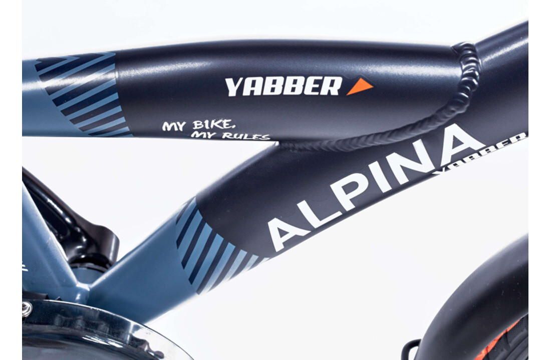 Alpina Yabber jongensfiets 16 inch Stone Blue Matt - Navy Blue Matt