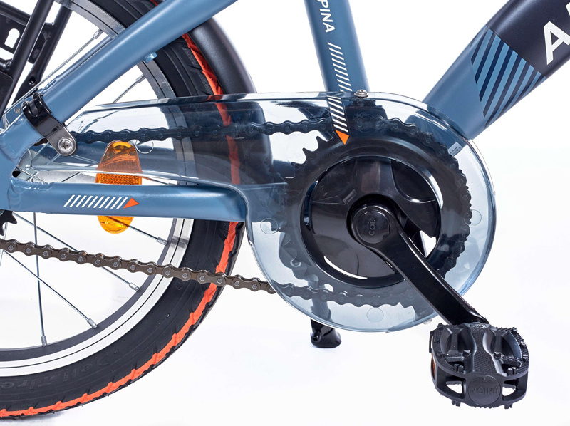 Alpina Yabber jongensfiets 16 inch Stone Blue Matt - Navy Blue Matt