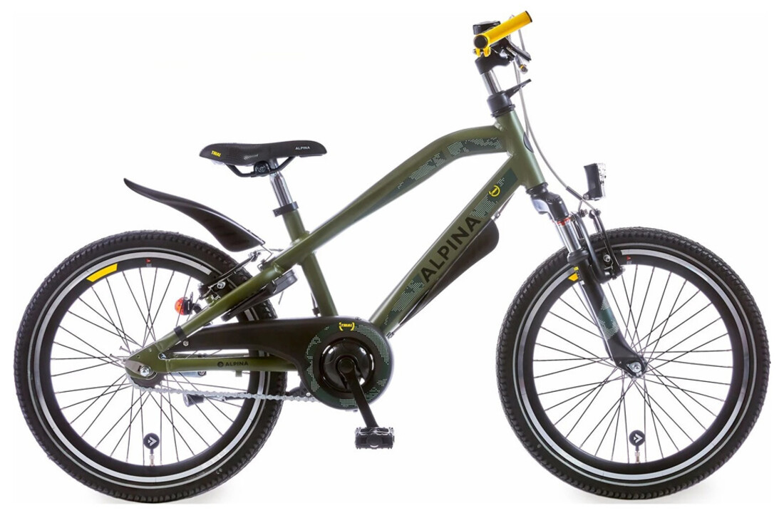 Alpina Trail jongensfiets 22 inch Survival Green Matt