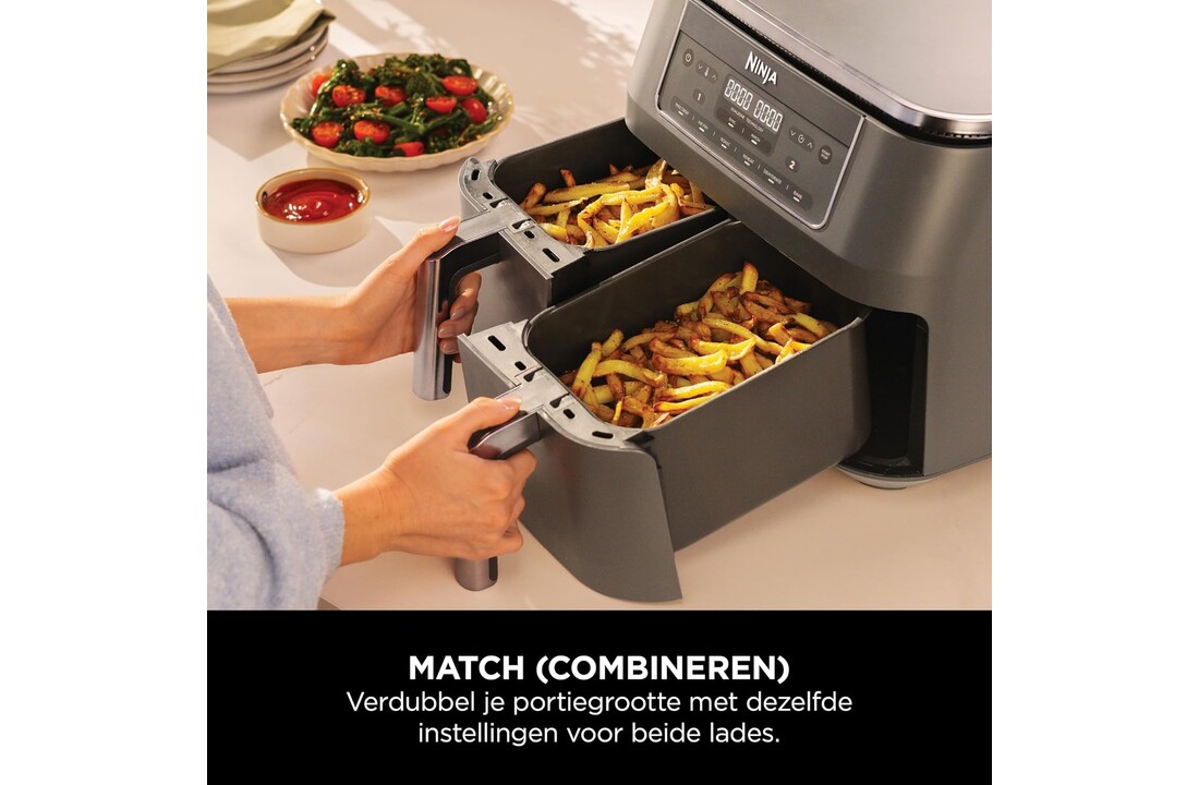 Ninja Dual Zone DZ300EU - Hetelucht friteuse