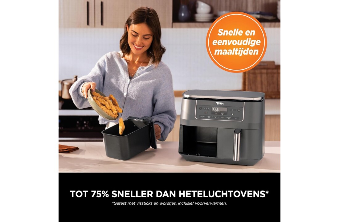 Ninja Dual Zone DZ300EU - Hetelucht friteuse