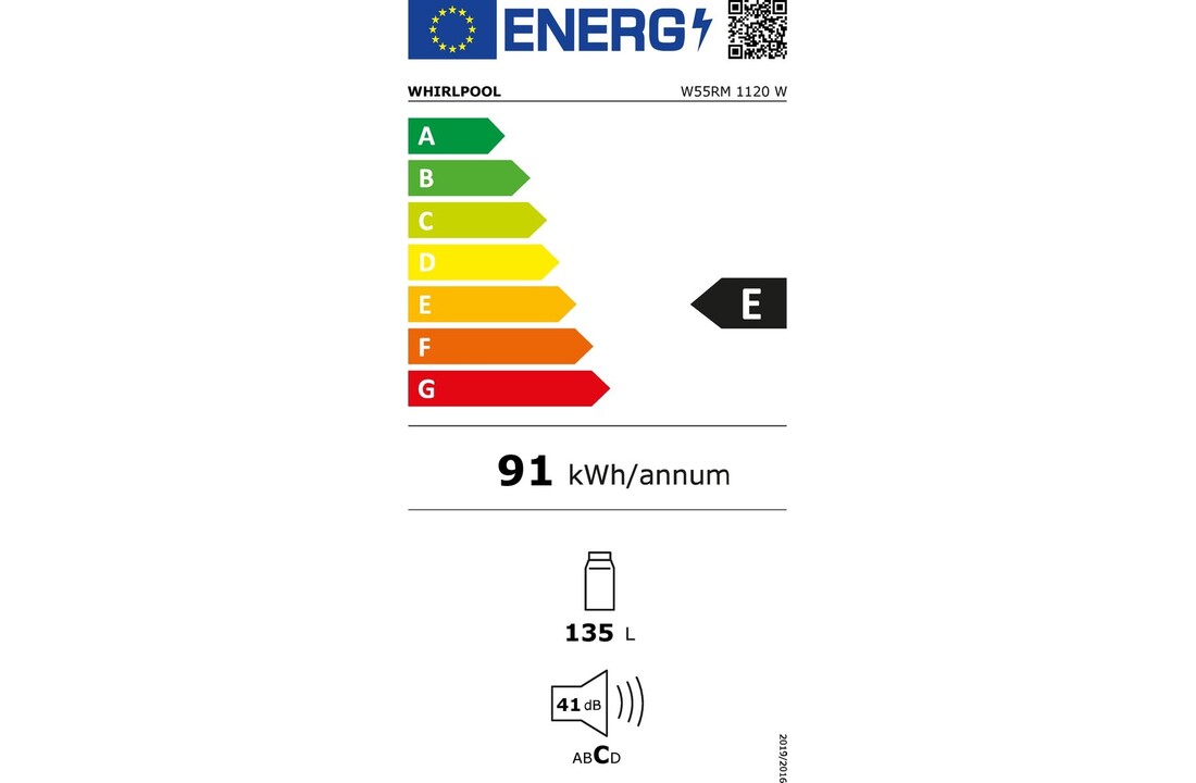 Whirlpool W55RM 1120 W - Tafelmodel koelkast