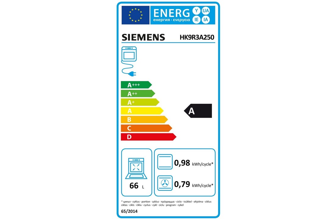 Siemens HK9R3A250  - Keramisch fornuis