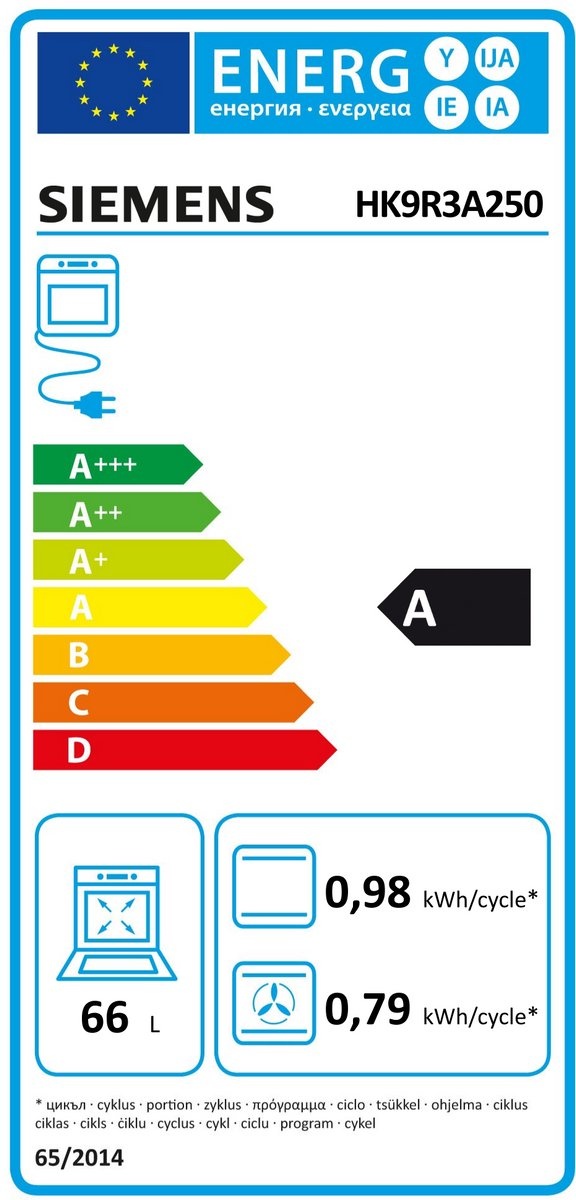 Siemens HK9R3A250  - Keramisch fornuis