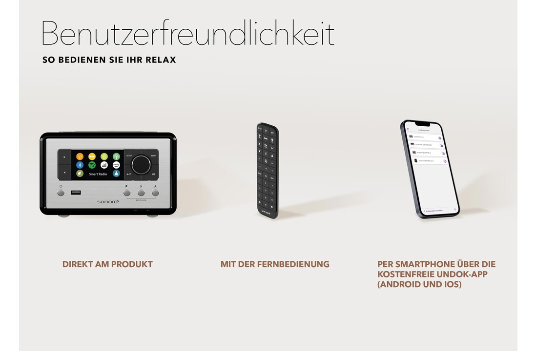Sonoro RELAX X Zwart - Radio