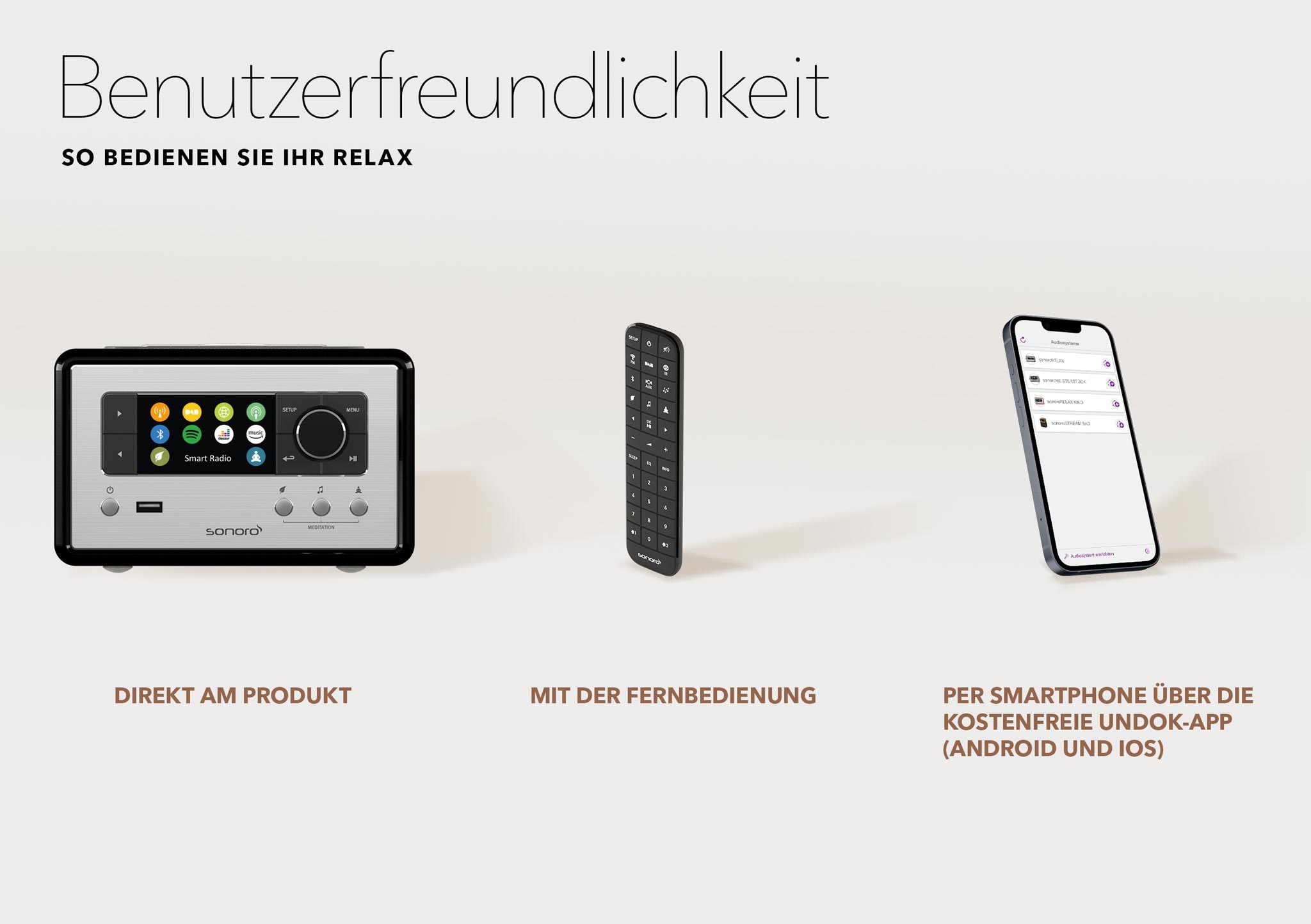 Sonoro RELAX X Zwart - Radio