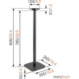 Vogel's SOUND 4301 SONOS ONE (SL) & PLAY:1 Zwart