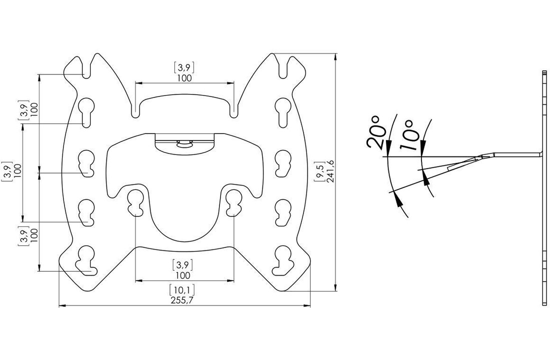 Vogel's PFI 3035 Display interface voor Connect-it systeem