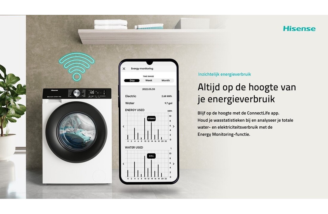 Hisense WF3S8043BW3/BLX - Wasmachine