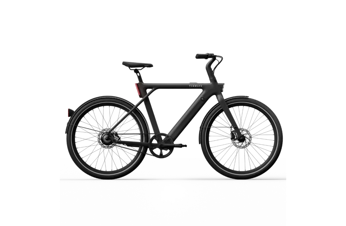 Tenways CGO009 Classic E-bike - 374 Wh Heren - Midnight Black