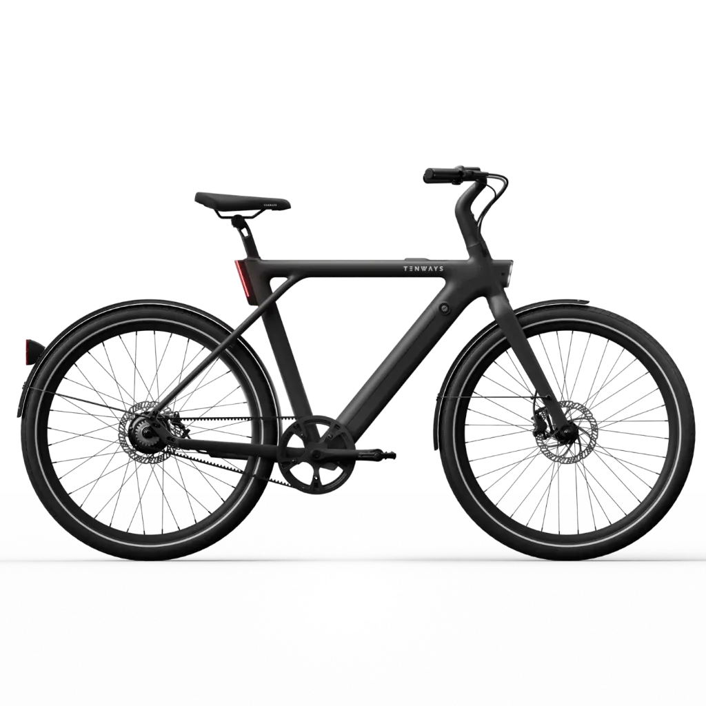 Tenways CGO009 Classic E-bike - 374 Wh Heren - Midnight Black