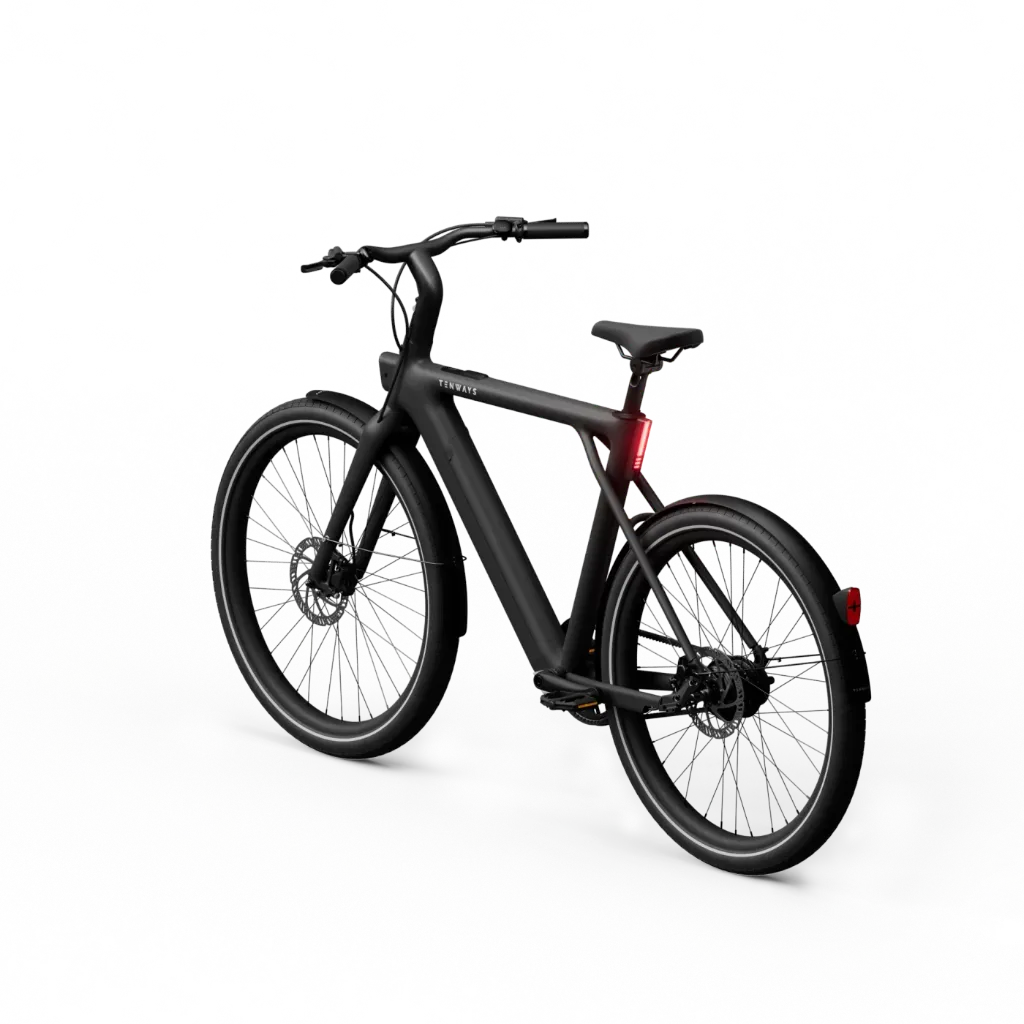 Tenways CGO009 Classic E-bike - 374 Wh Heren - Midnight Black