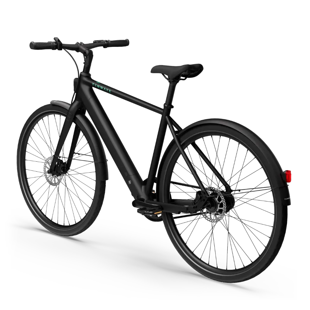 Tenways CGO600 Pro E-bike - 360 Wh Heren - Midnight Black