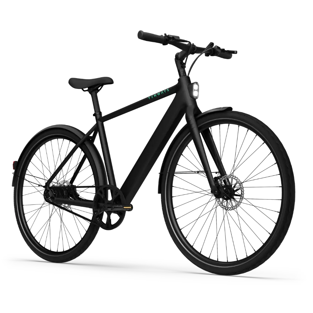 Tenways CGO600 Pro E-bike - 360 Wh Heren - Midnight Black