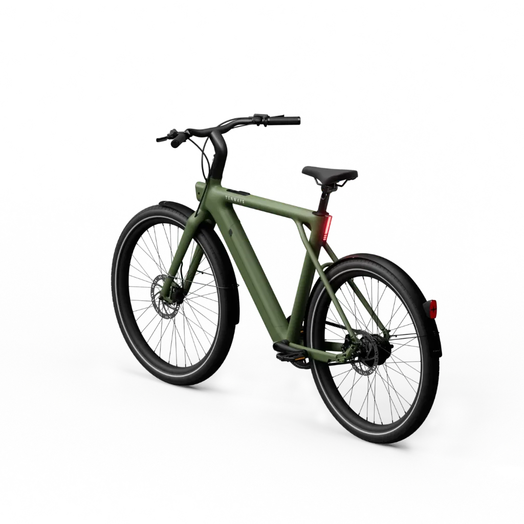 Tenways CGO009 Classic Ebike - 374 Wh Heren - Olive Green