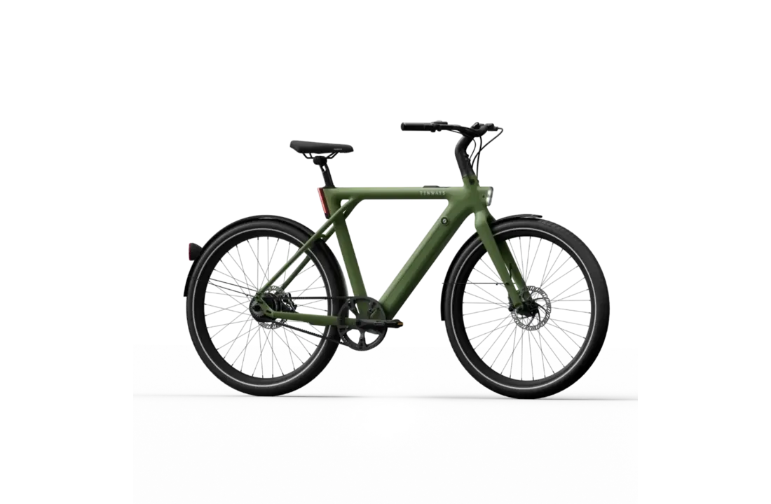 Tenways CGO009 Classic E-bike - 374 Wh Heren - Olive Green