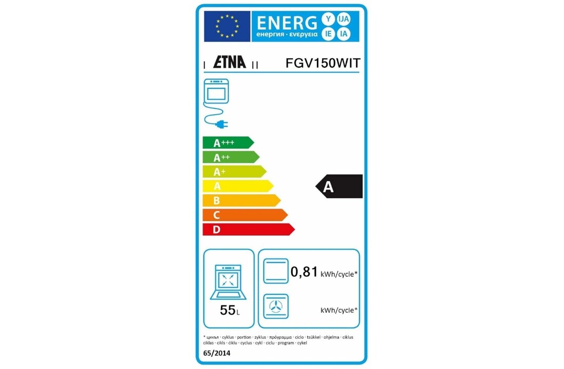 ETNA FGV150WIT - Gasfornuis