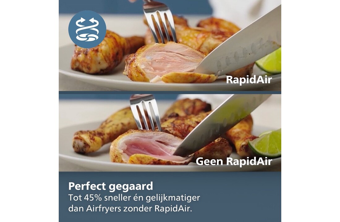 Philips 3000 Series Dual Basket NA351/00 - Hetelucht friteuse