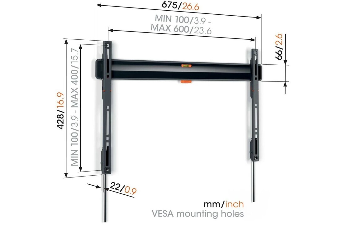 Vogel's TVM 3605 Muurbeugel (40 - 100 inch) - TV muurbeugel