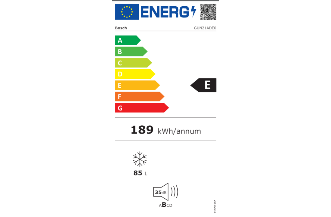 Bosch GUN21ADE0 Serie 6 - Inbouw vriezer