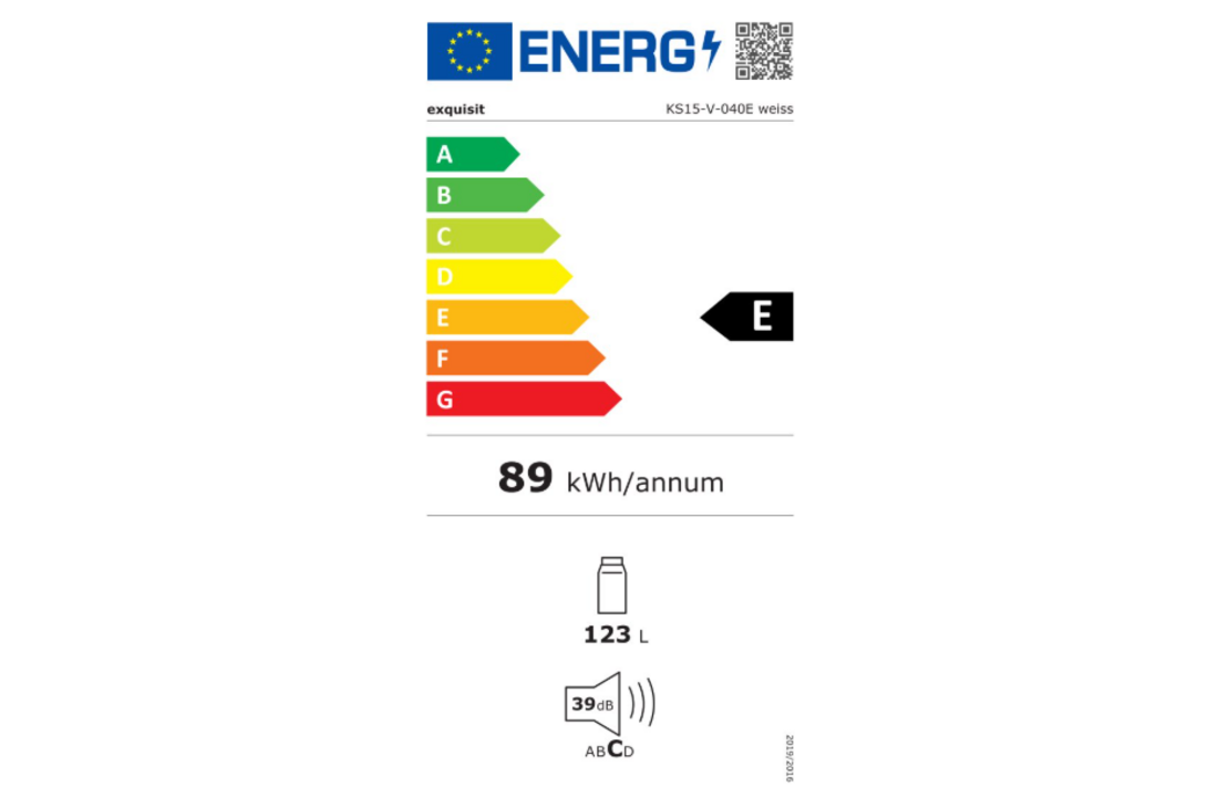 Exquisit KS320-V-H-040E - Vrijstaande koelkast