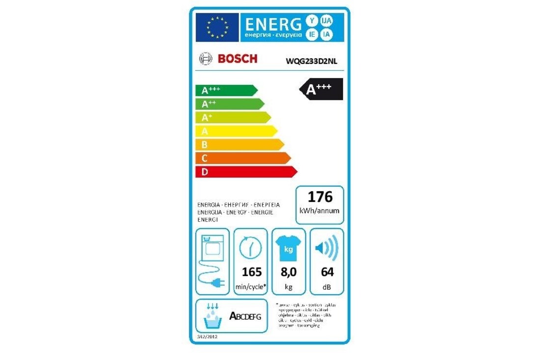 Bosch Serie 6 WQG233D2NL EXCLUSIV  - Warmtepompdroger