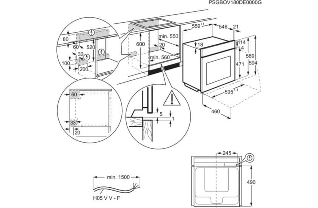 AEG BPE535E70B - Inbouw oven
