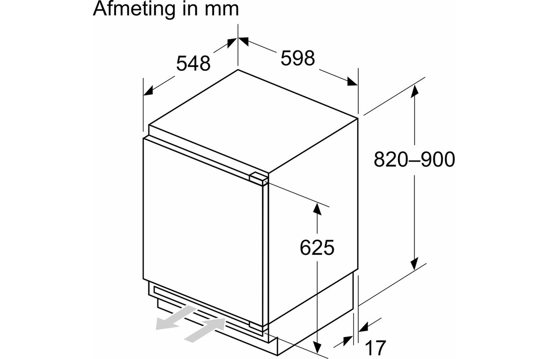 Bosch KUR21VFE0 - Onderbouw koelkast