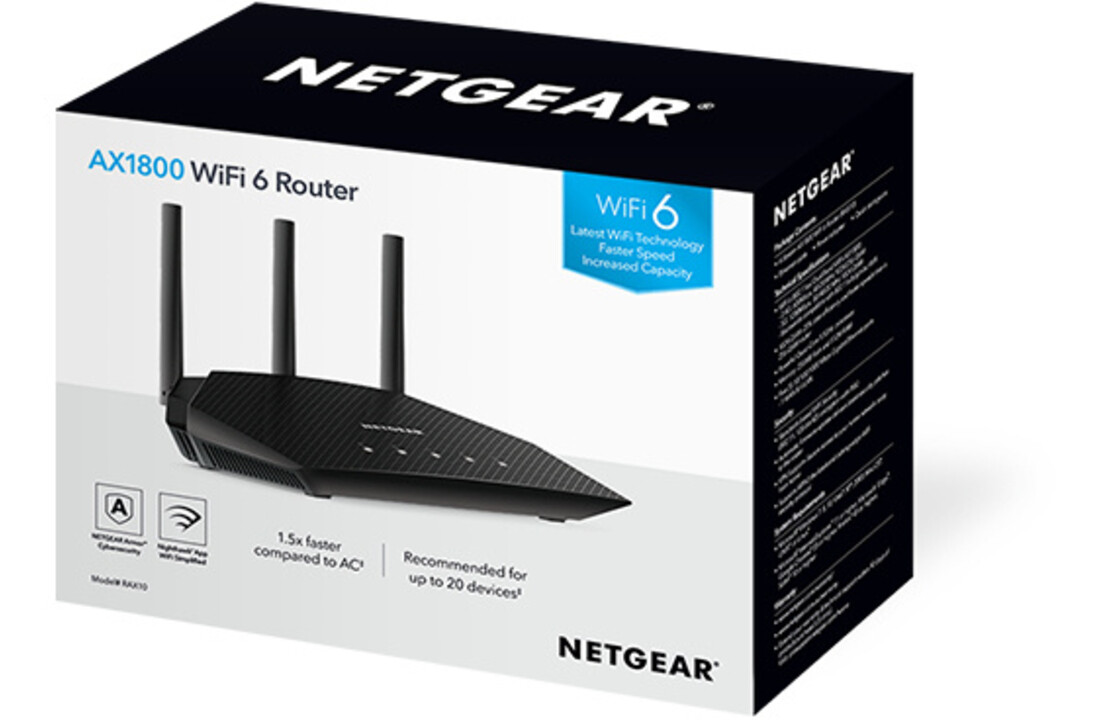 Netgear RAX10 WiFi 6 - Router