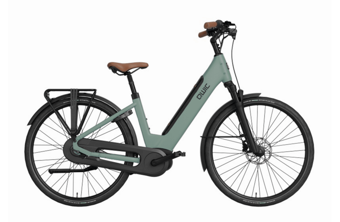 Qwic Elan Daily 500Wh Dames - Pebble Green