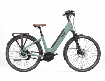 Qwic Elan Flow 500Wh Dames - Pebble Green
