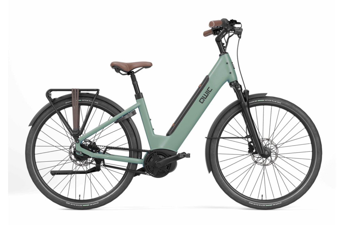 Qwic Elan Tour 500Wh Dames - Pebble Green