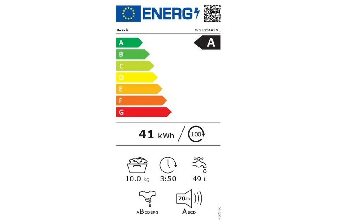 Bosch Serie 8 WGB254A9NL EXCLUSIV - Wasmachine